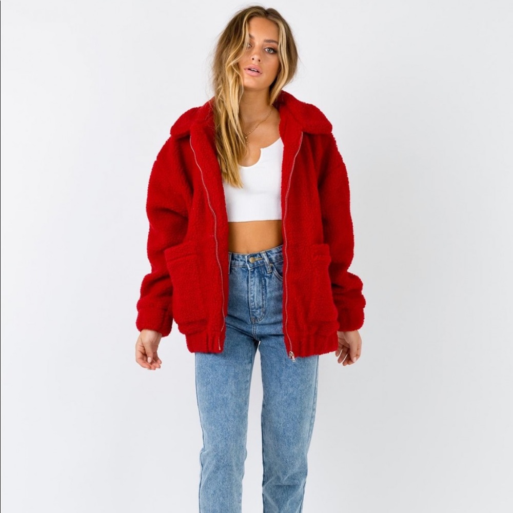 I.AM.GIA Pixie coat RED